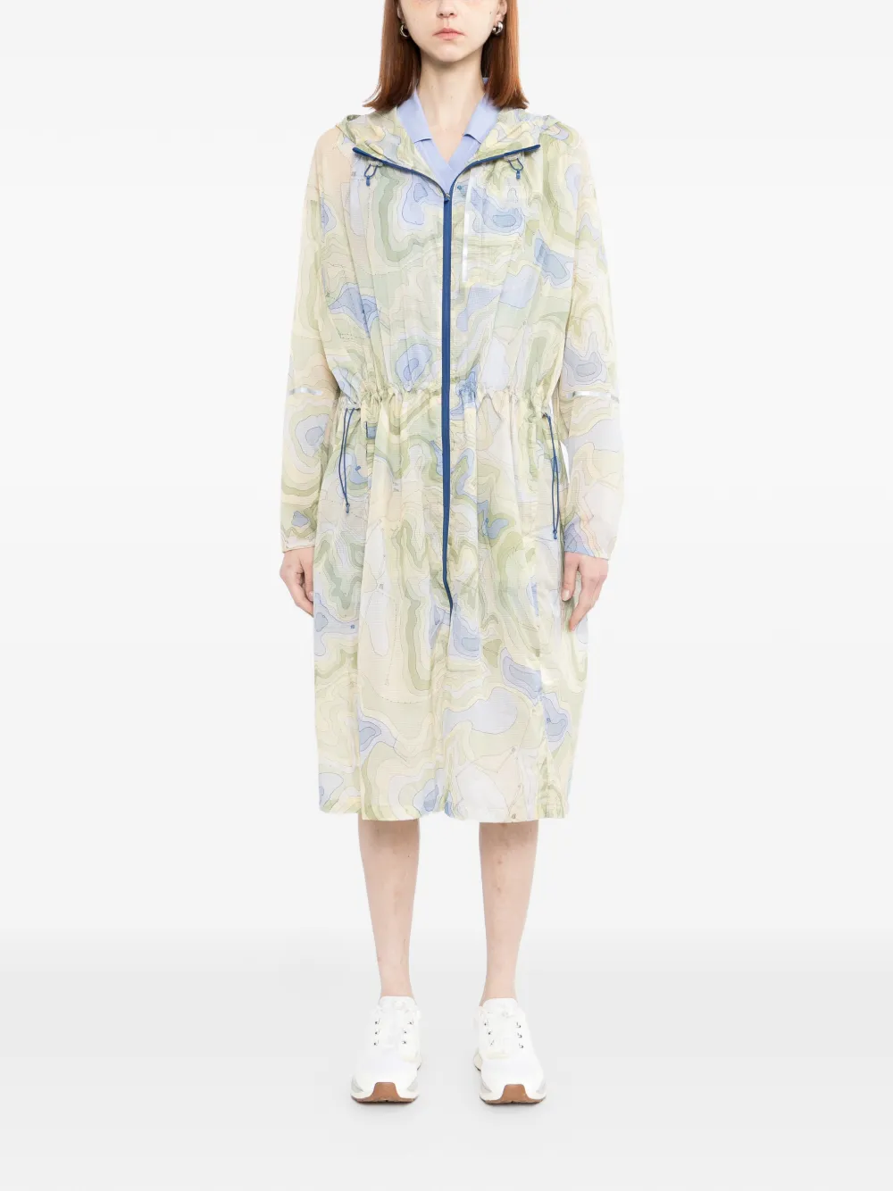Lacoste Jas met logoprint Groen