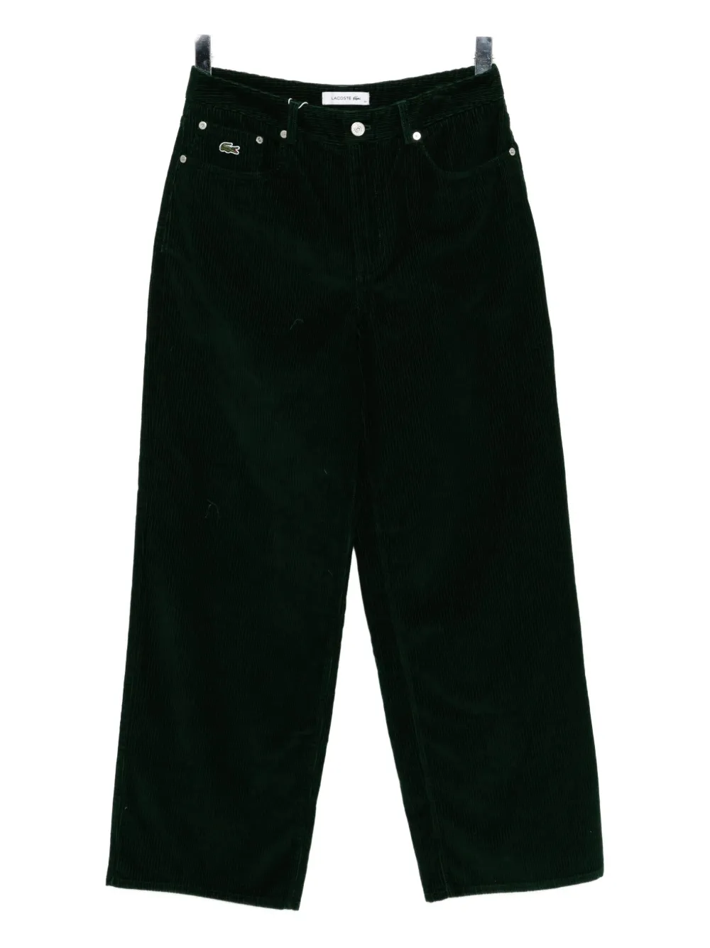 Lacoste Logo-embroidered Trousers In Black