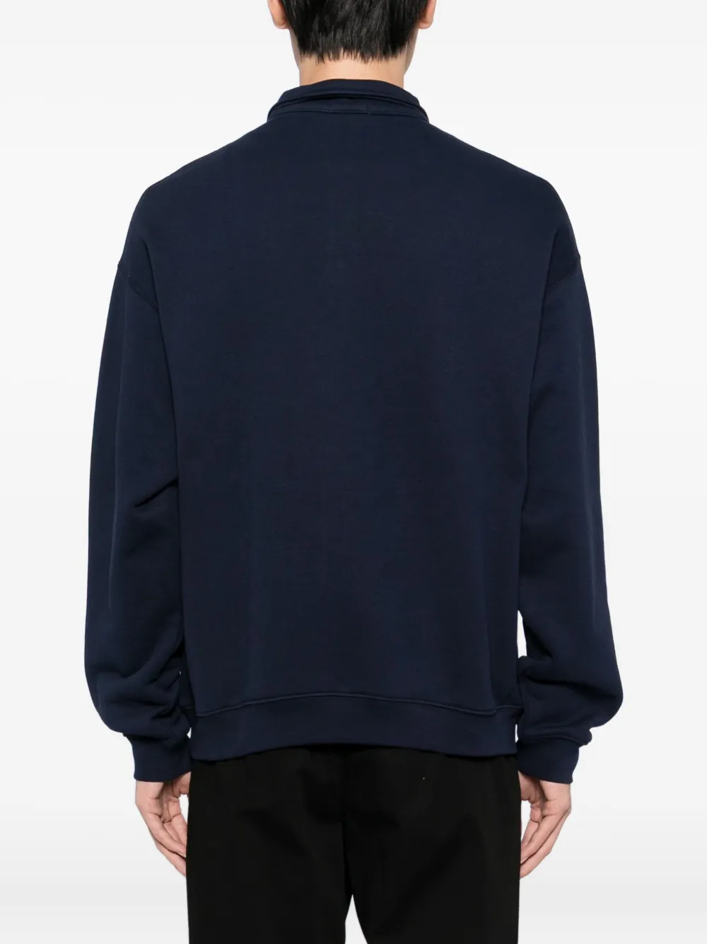 Lacoste Logo-embroidered Sweatshirt In Blue