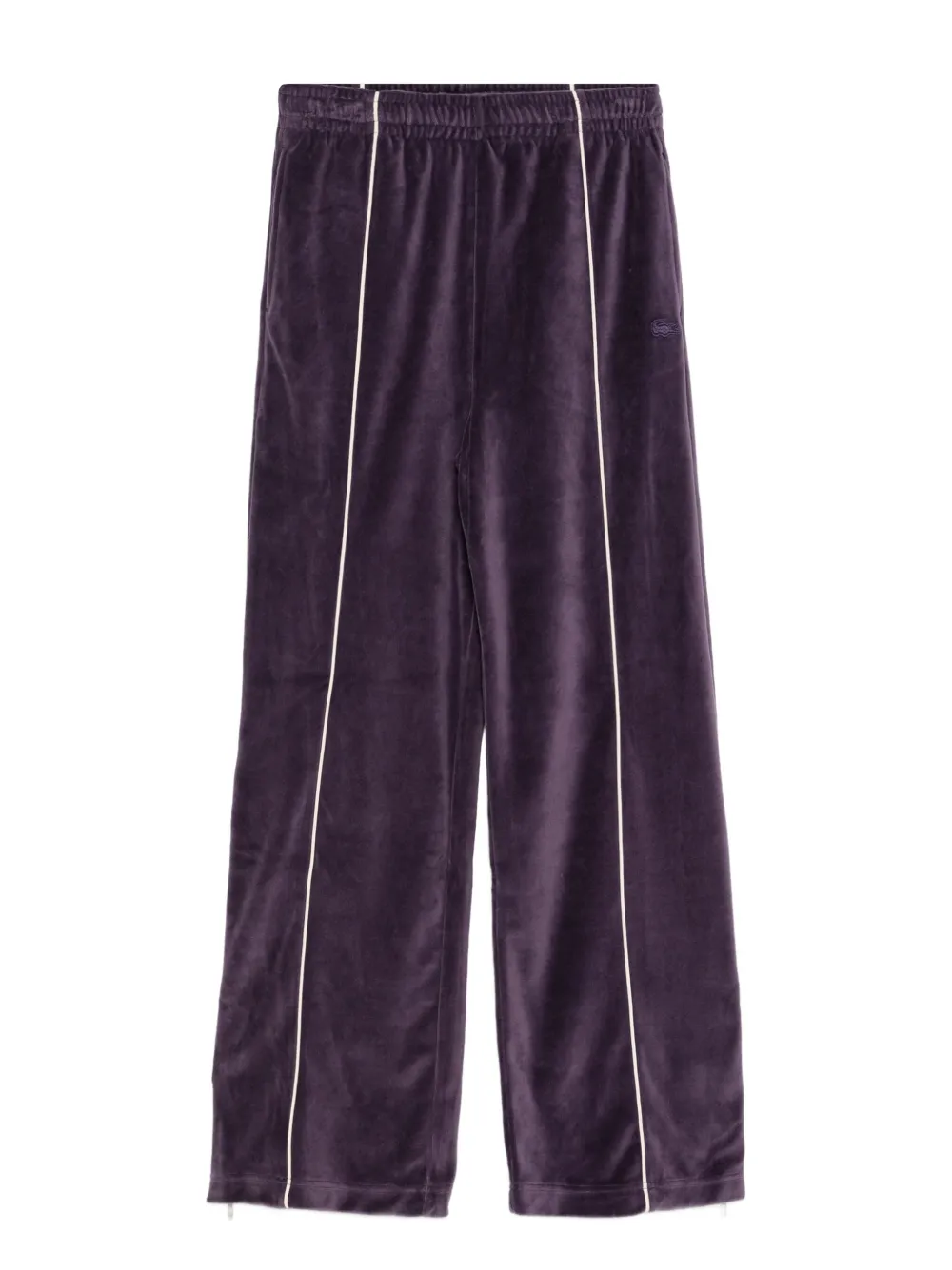 Lacoste logo-embroidered trousers - Viola