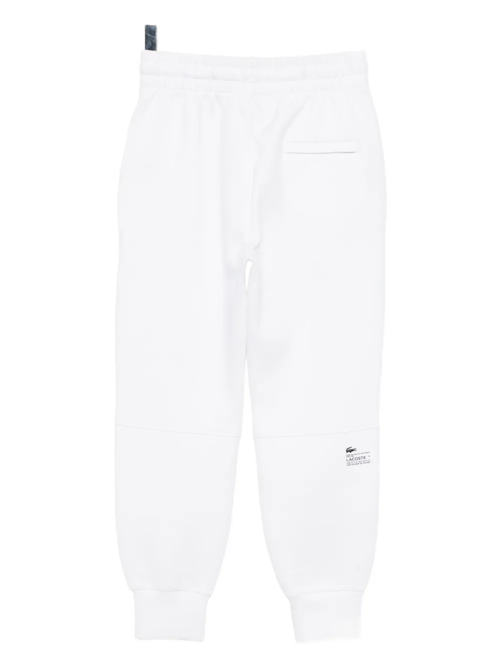 Lacoste Relaxed Fit White Trousers In White
