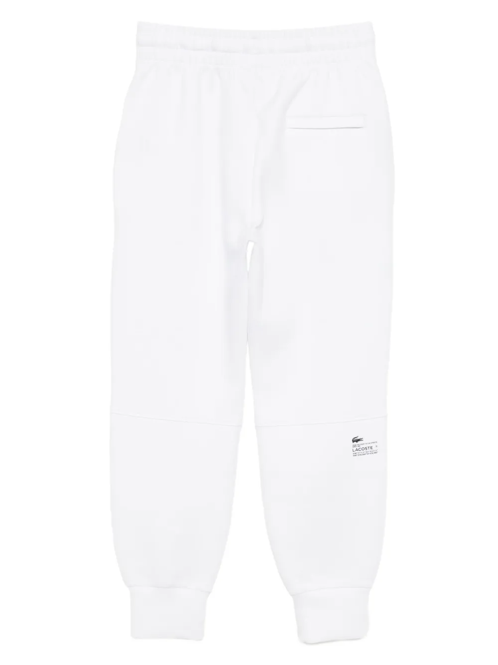 Lacoste Broek met geborduurd logo - Wit
