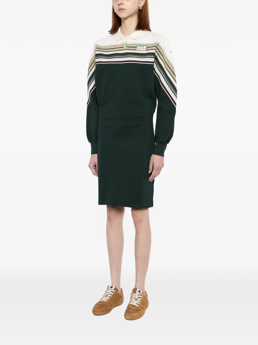 Lacoste Gestreepte polojurk Groen