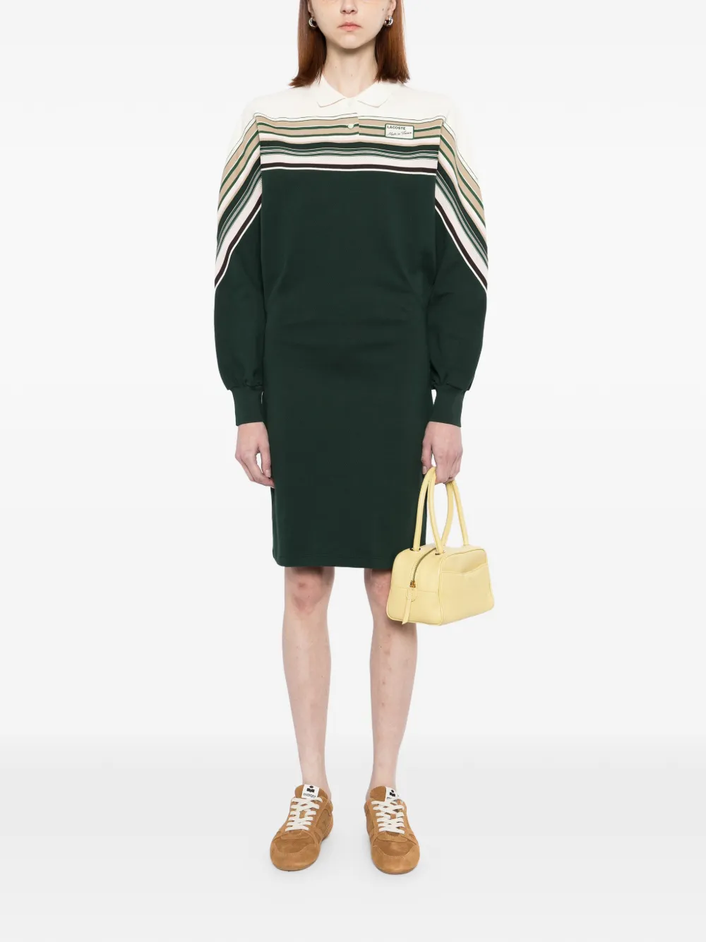Lacoste Gestreepte polojurk Groen