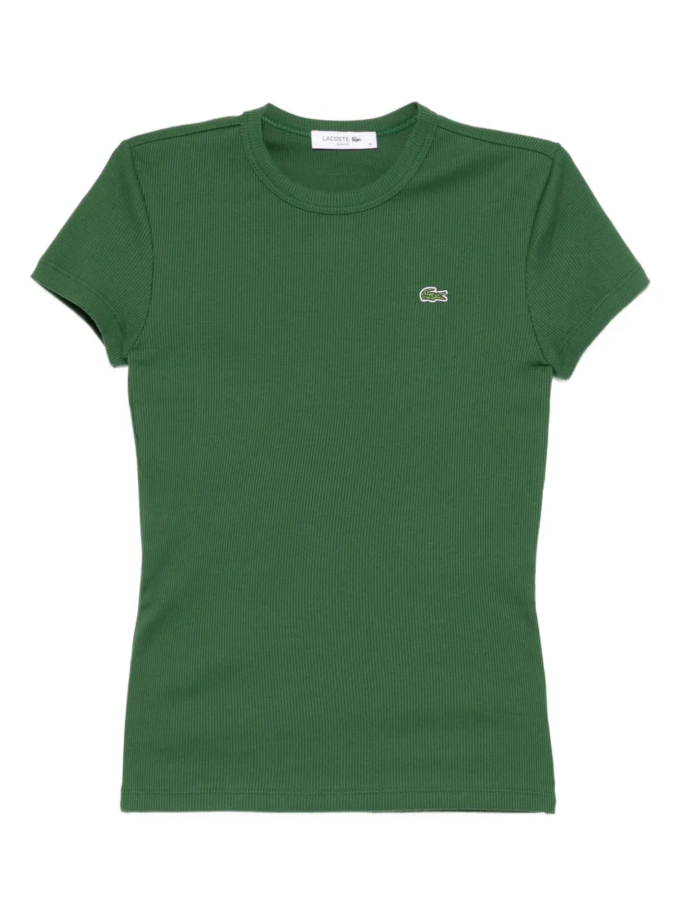 Lacoste Katoenen T-shirt met logopatch Groen