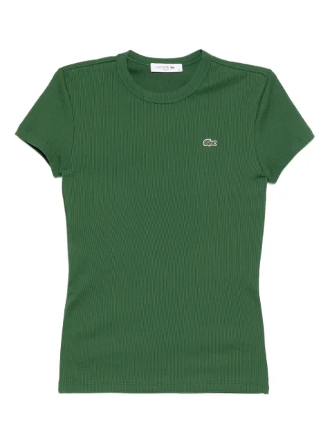 Lacoste logo-appliqué cotton T-shirt