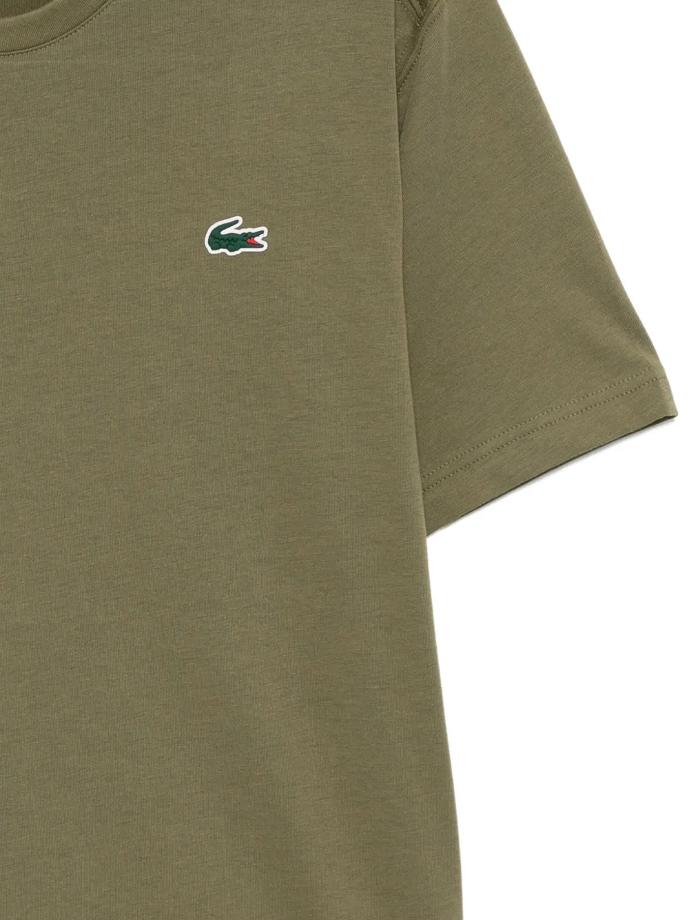 Lacoste T-shirt met geborduurd logo Groen