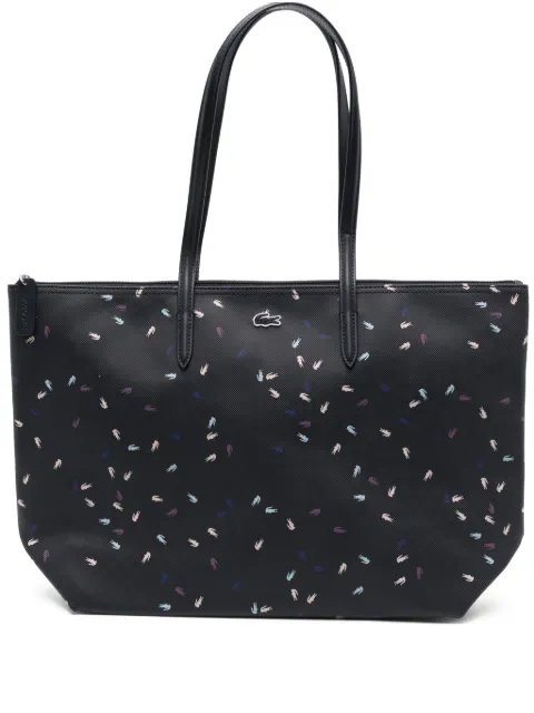 Lacoste logo-embroidered tote bag