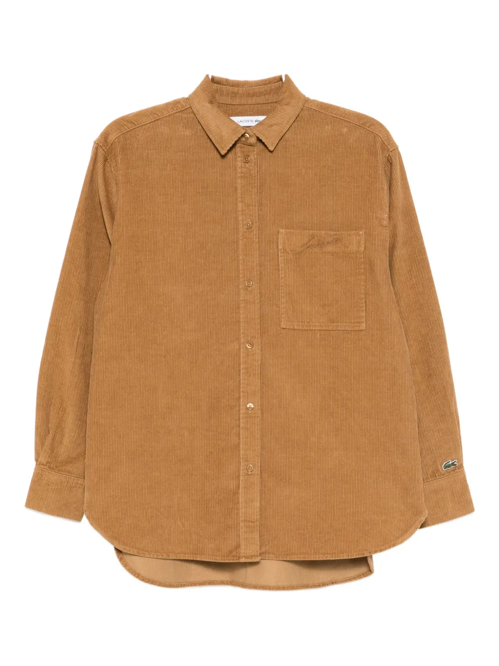 Lacoste long-sleeved shirt Bruin