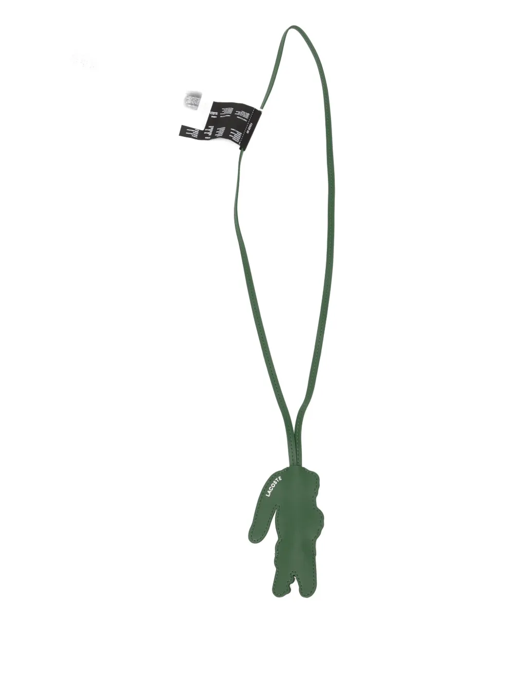 Lacoste Logo Debossed Key Holder In Green