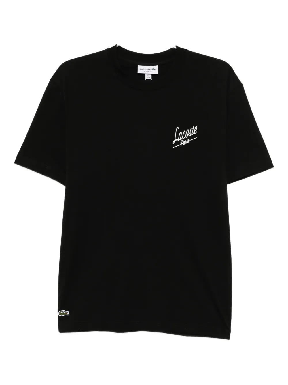 Lacoste T-shirt met logoprint Zwart