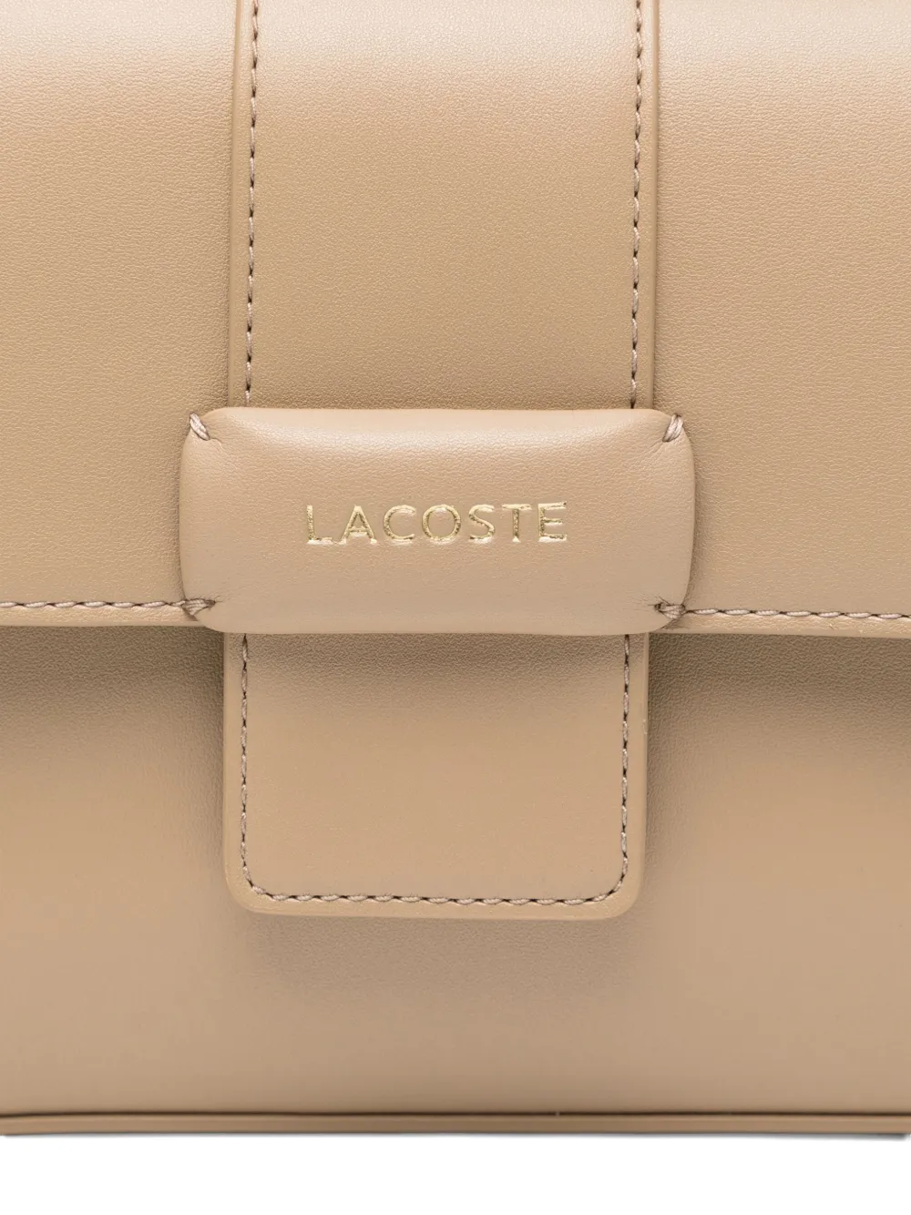 Lacoste Tas met omslag en logo-applicatie Bruin
