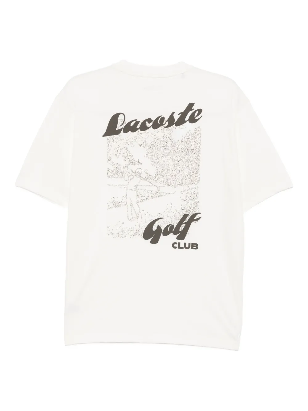 Lacoste T-shirt met logoprint Wit