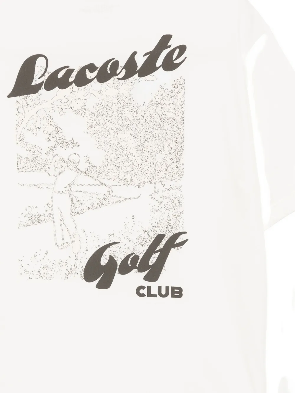 Lacoste T-shirt met logoprint Wit