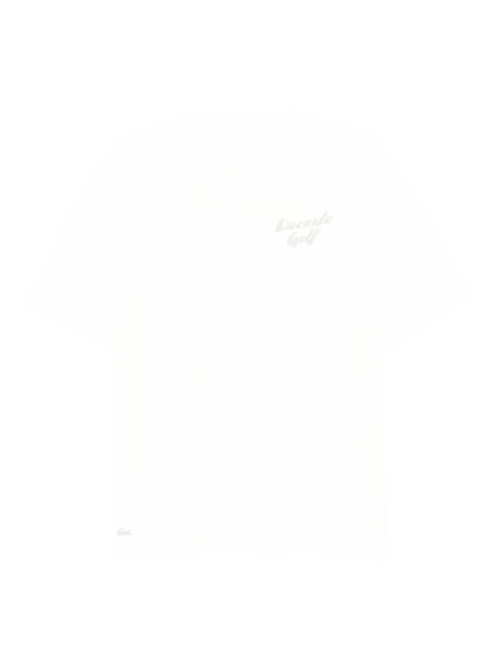 Lacoste T-shirt met logoprint Wit