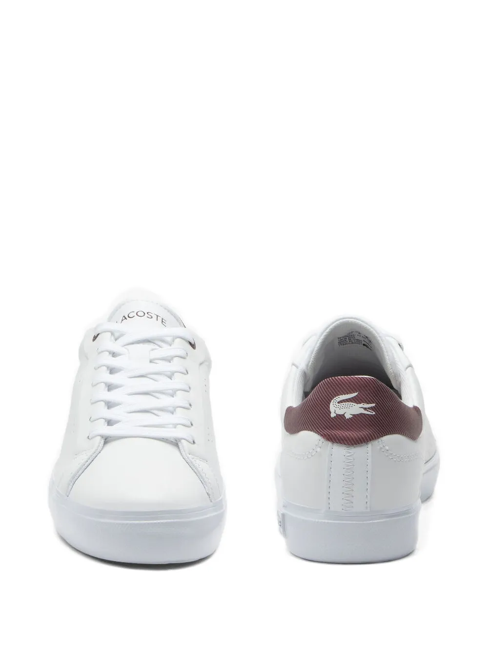 Lacoste perforated leather sneakers White