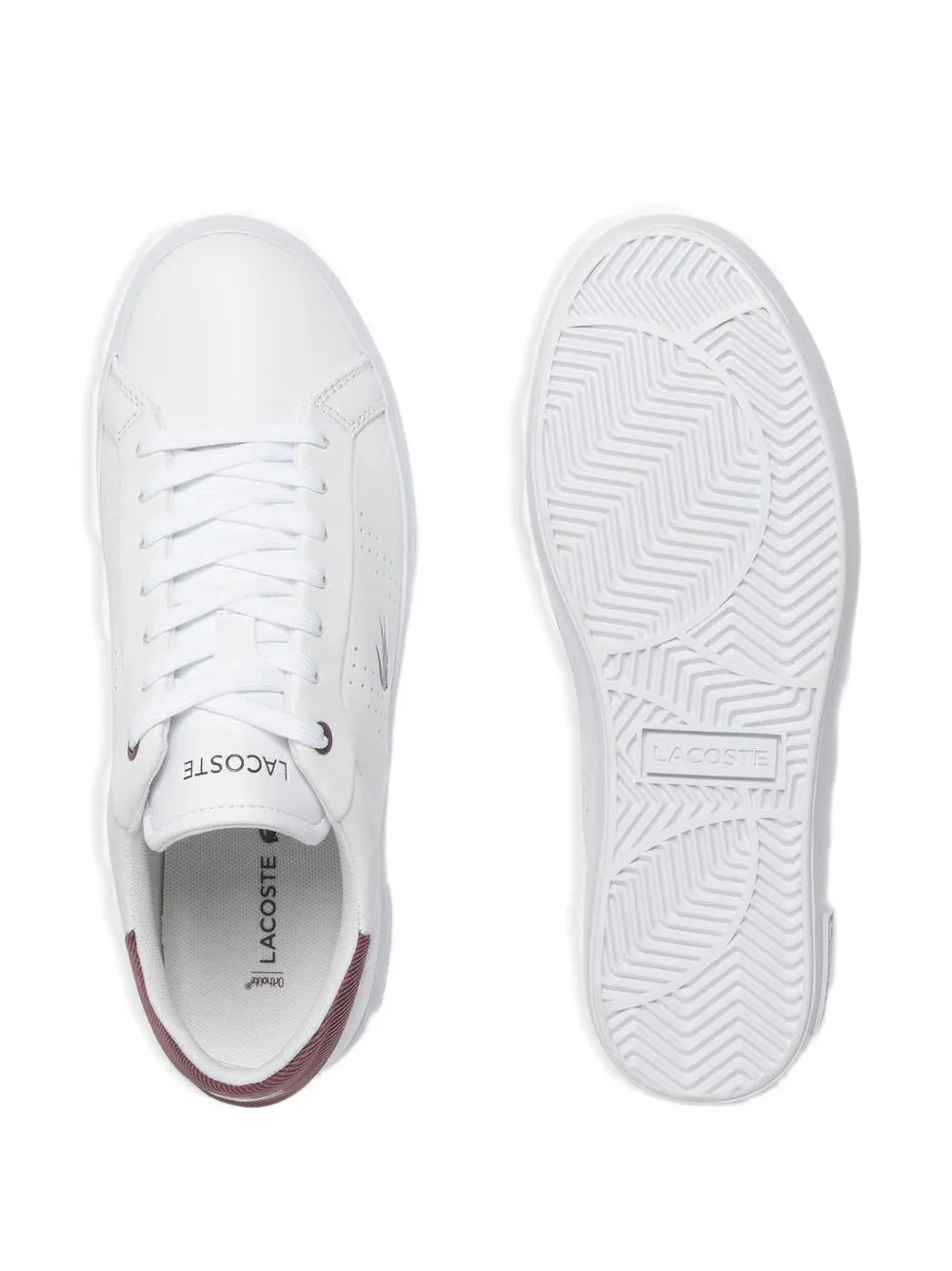 Lacoste perforated leather sneakers White