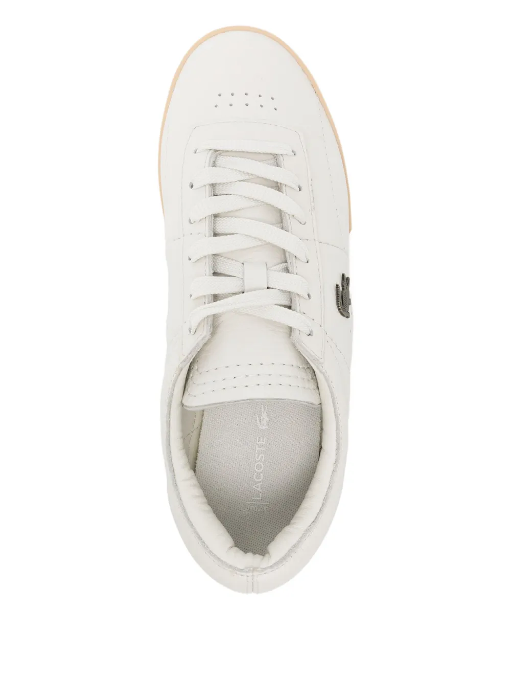 Lacoste Aura Leather Trainers In White