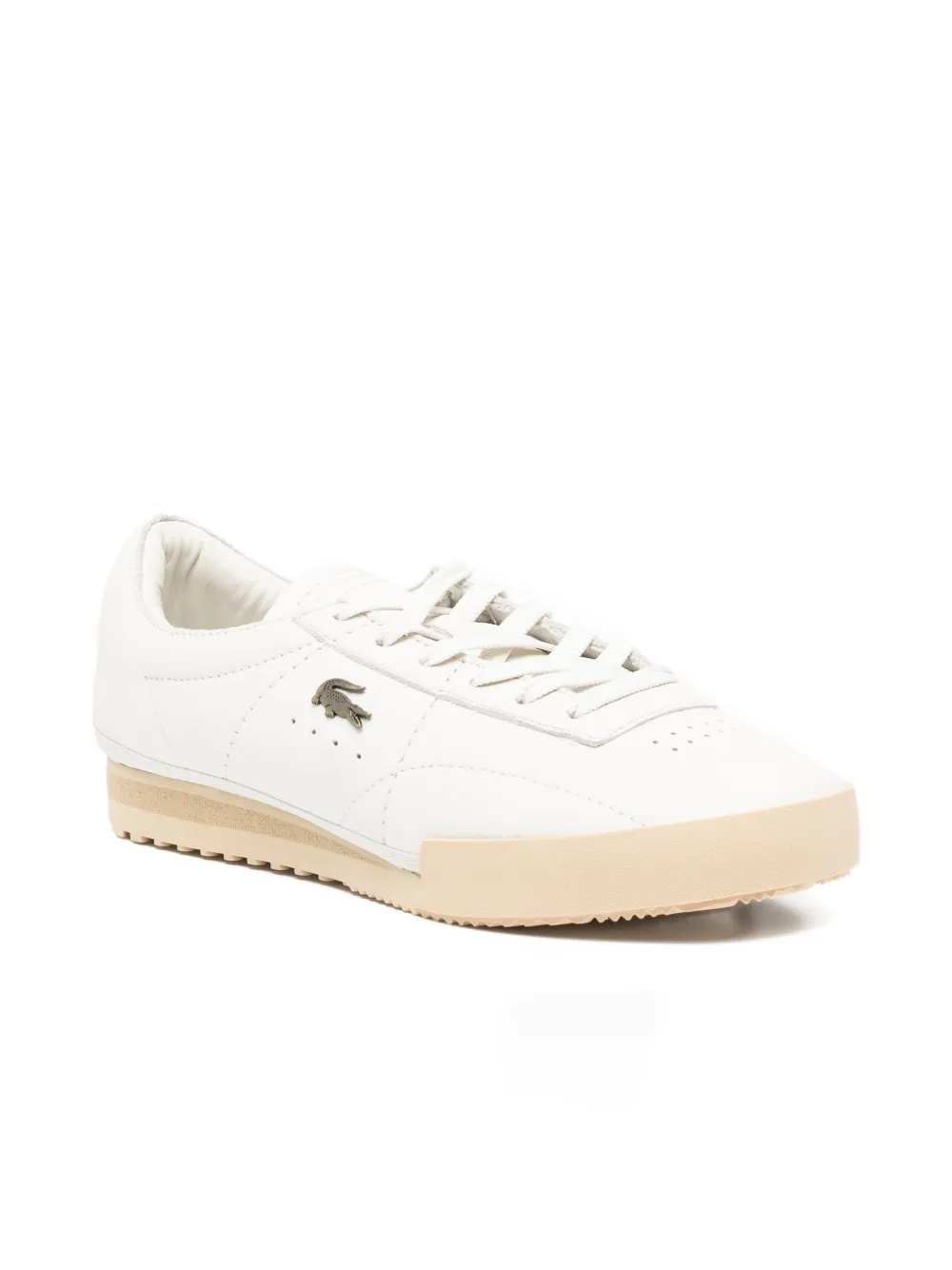 Lacoste Aura Leather Trainers In White