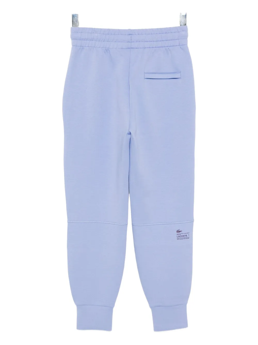 Lacoste Logo-plaque Track Pants In Blue