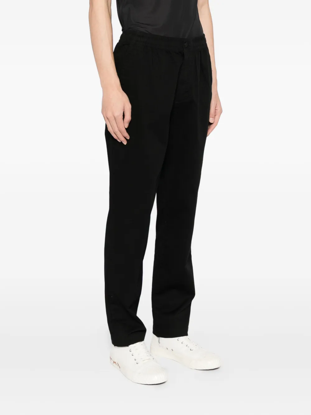 Lacoste Broek met geborduurd logo Zwart