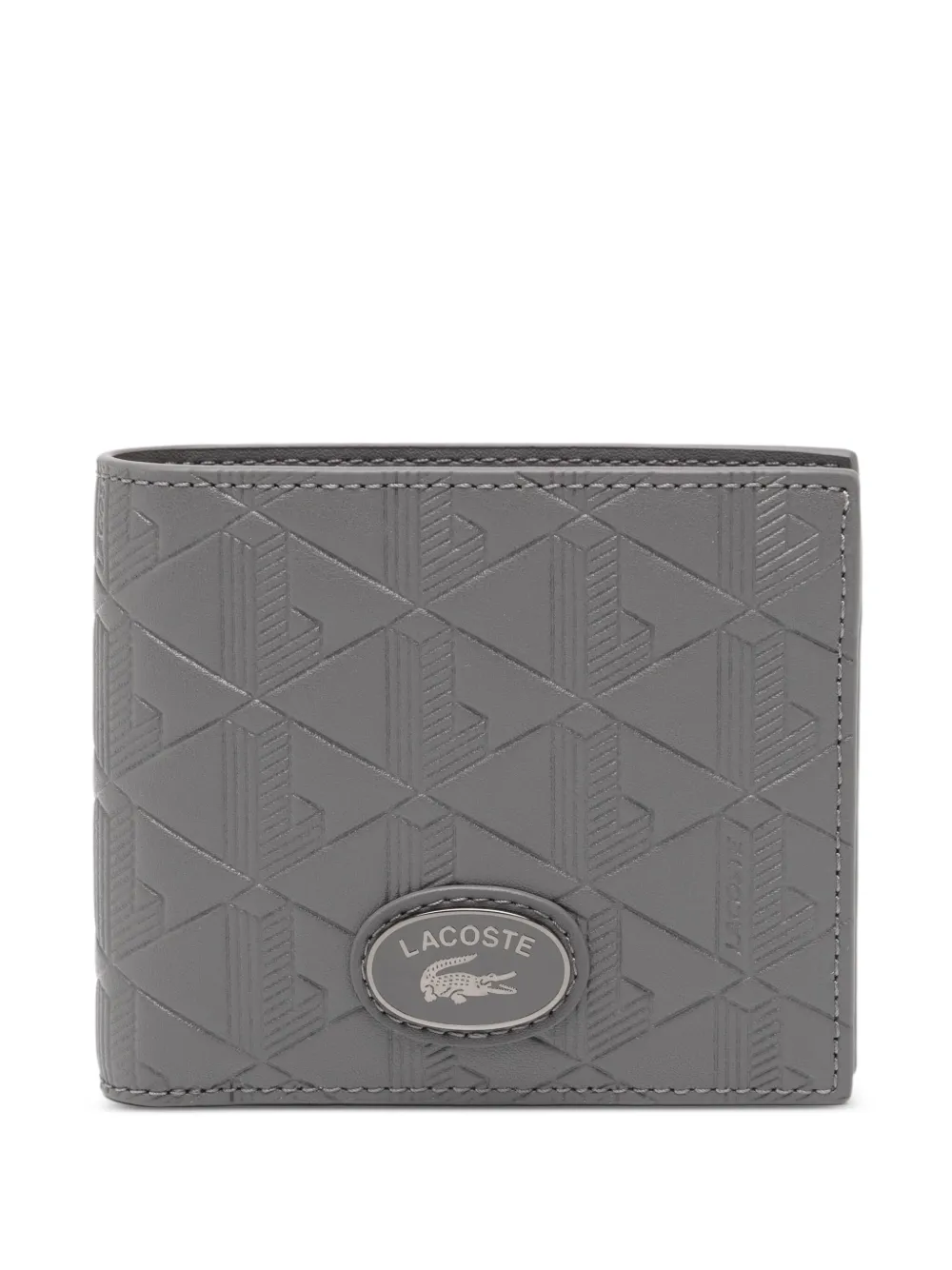 Lacoste モノグラム 財布 - グレー Lacoste モノグラム 財布 - グレー