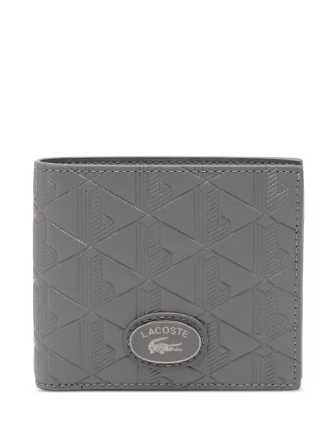 Lacoste monogram leather wallet