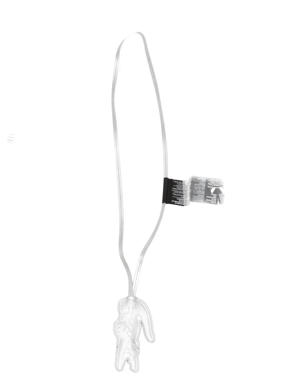 Lacoste Logo Debossed Key Holder In Gray