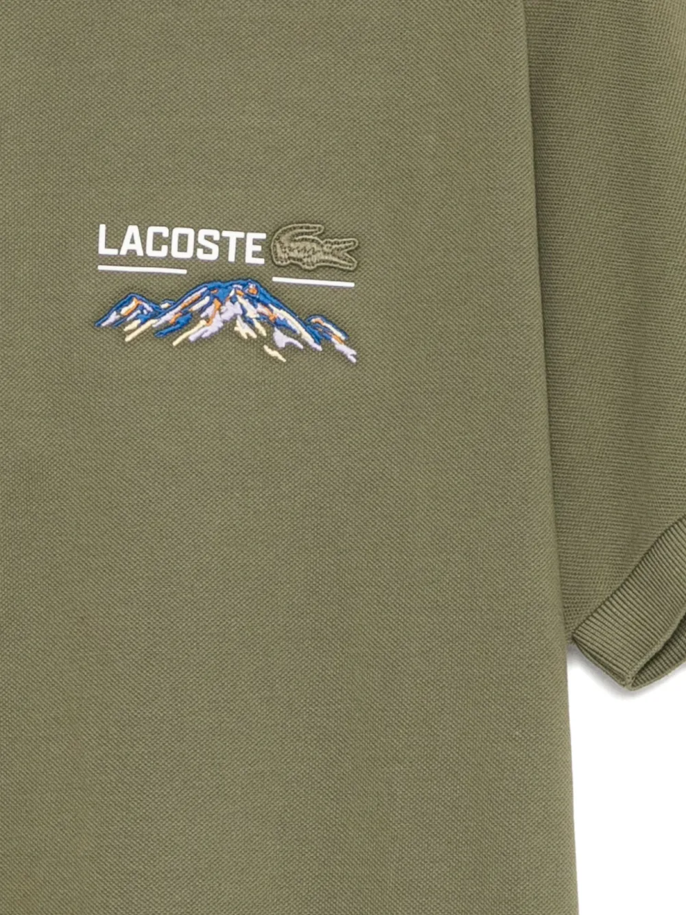 Lacoste Poloshirt met geborduurd logo Groen