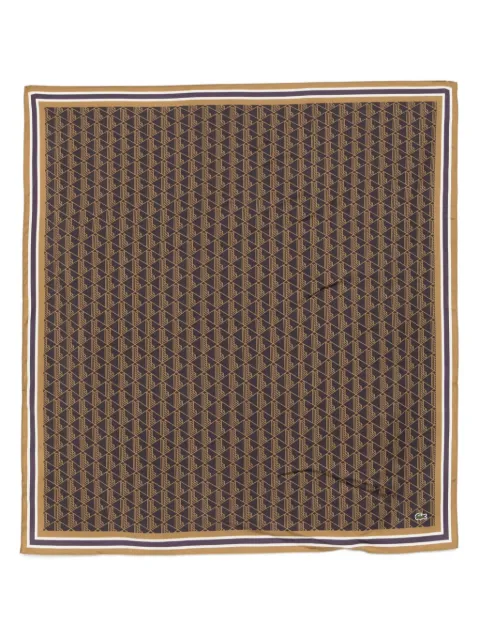 Lacoste monogram-print scarf