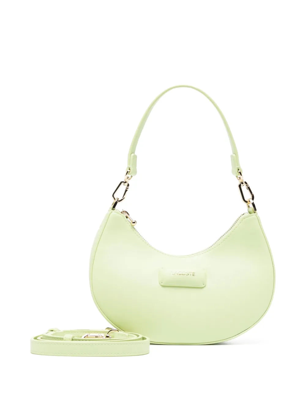 Lacoste Halvemaanvormige tas met logo-applicatie Groen