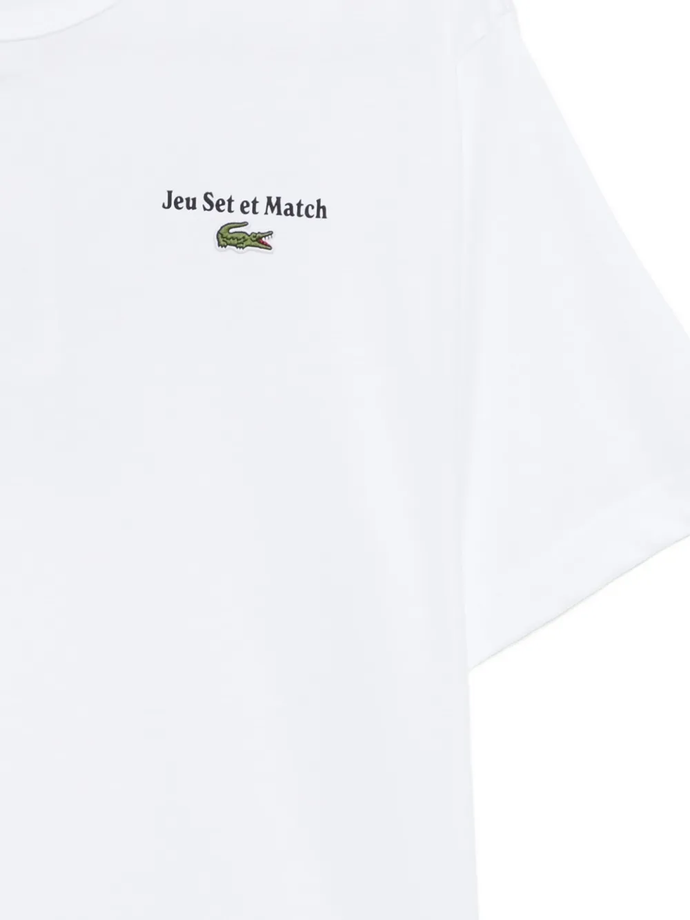 Lacoste Jersey T-shirt met print Wit
