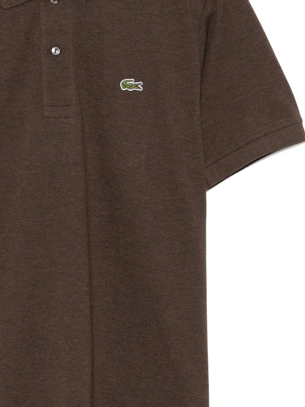 Lacoste Poloshirt met logo-applicatie Bruin