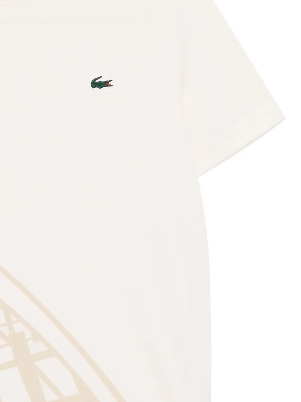 Lacoste Performance T-shirt met print Beige