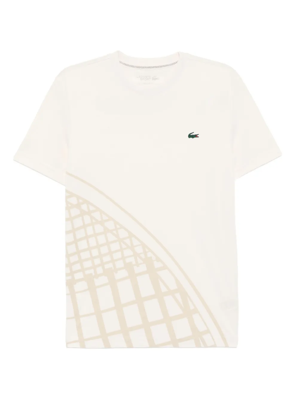 Lacoste printed performance T-shirt - ニュートラル Lacoste printed performance T-shirt - ニュートラル