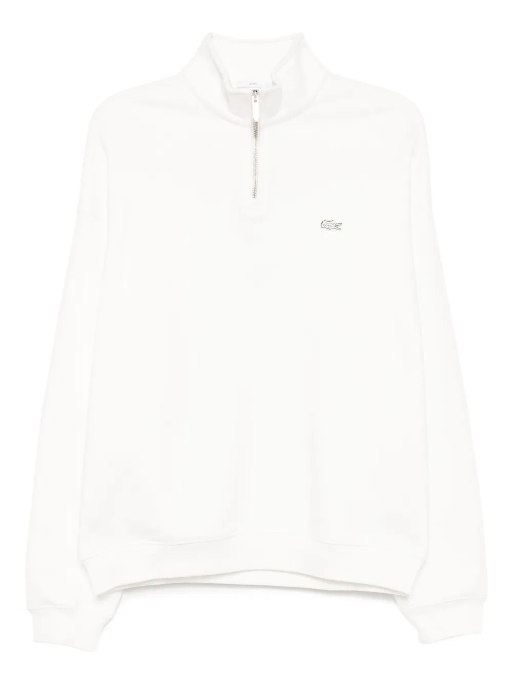 Lacoste logo-appliqué cotton sweatshirt | White | Image 1