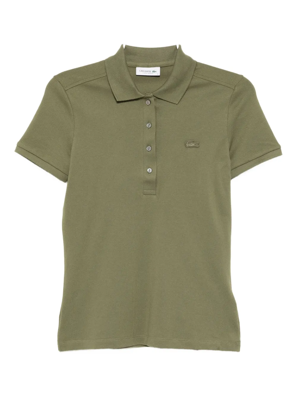 Lacoste Pique Polo Shirt In Green