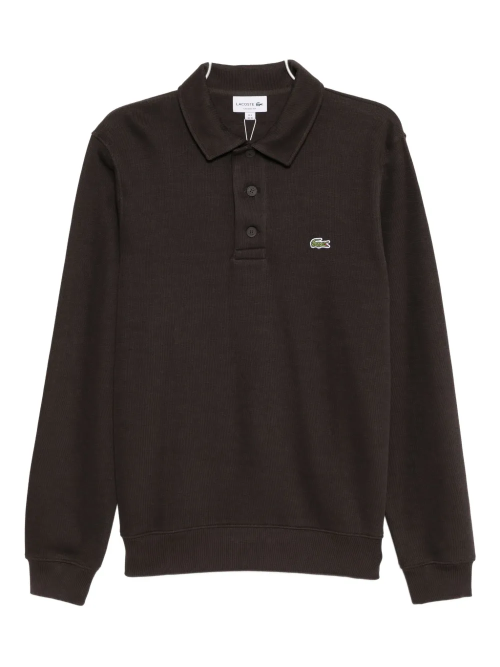 Lacoste Logo-embroidered Polo Shirt In Black