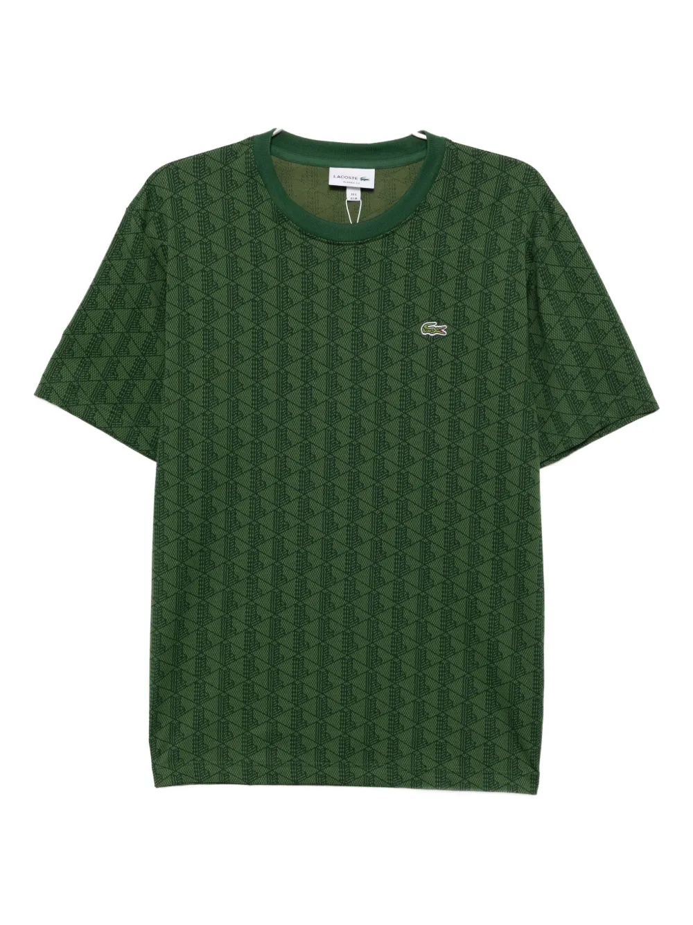 Lacoste T-shirt met geborduurd logo Groen