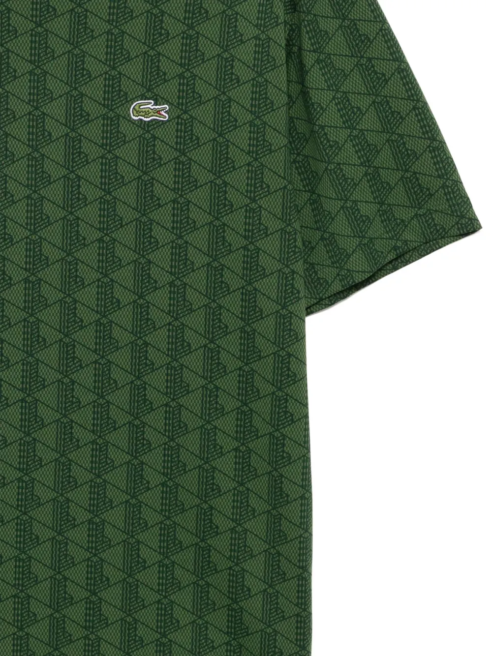 Lacoste T-shirt met geborduurd logo Groen