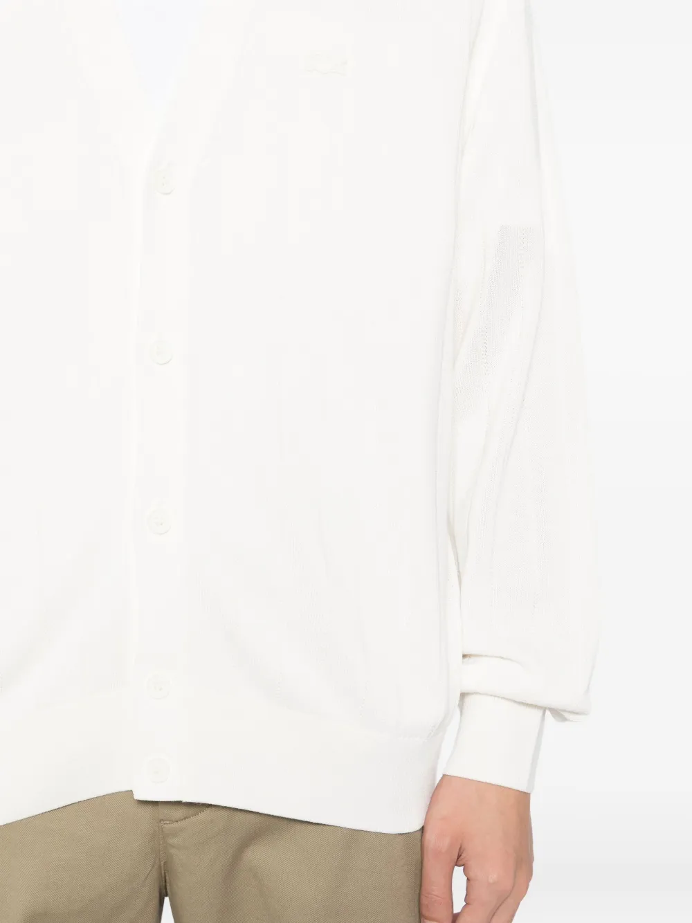 Lacoste Vest met logopatch Beige