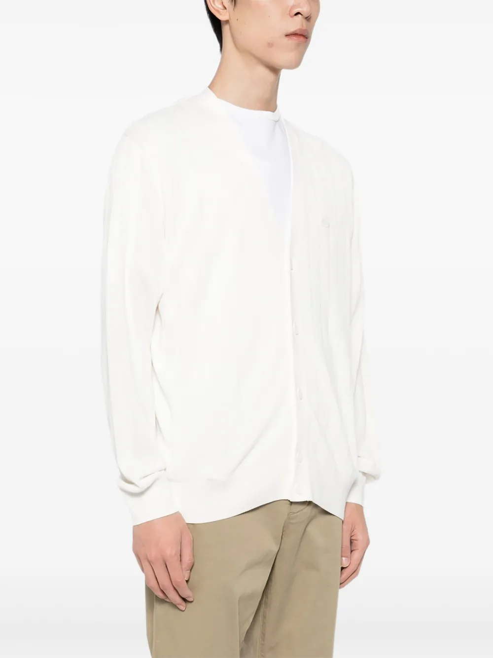 Lacoste Vest met logopatch Beige