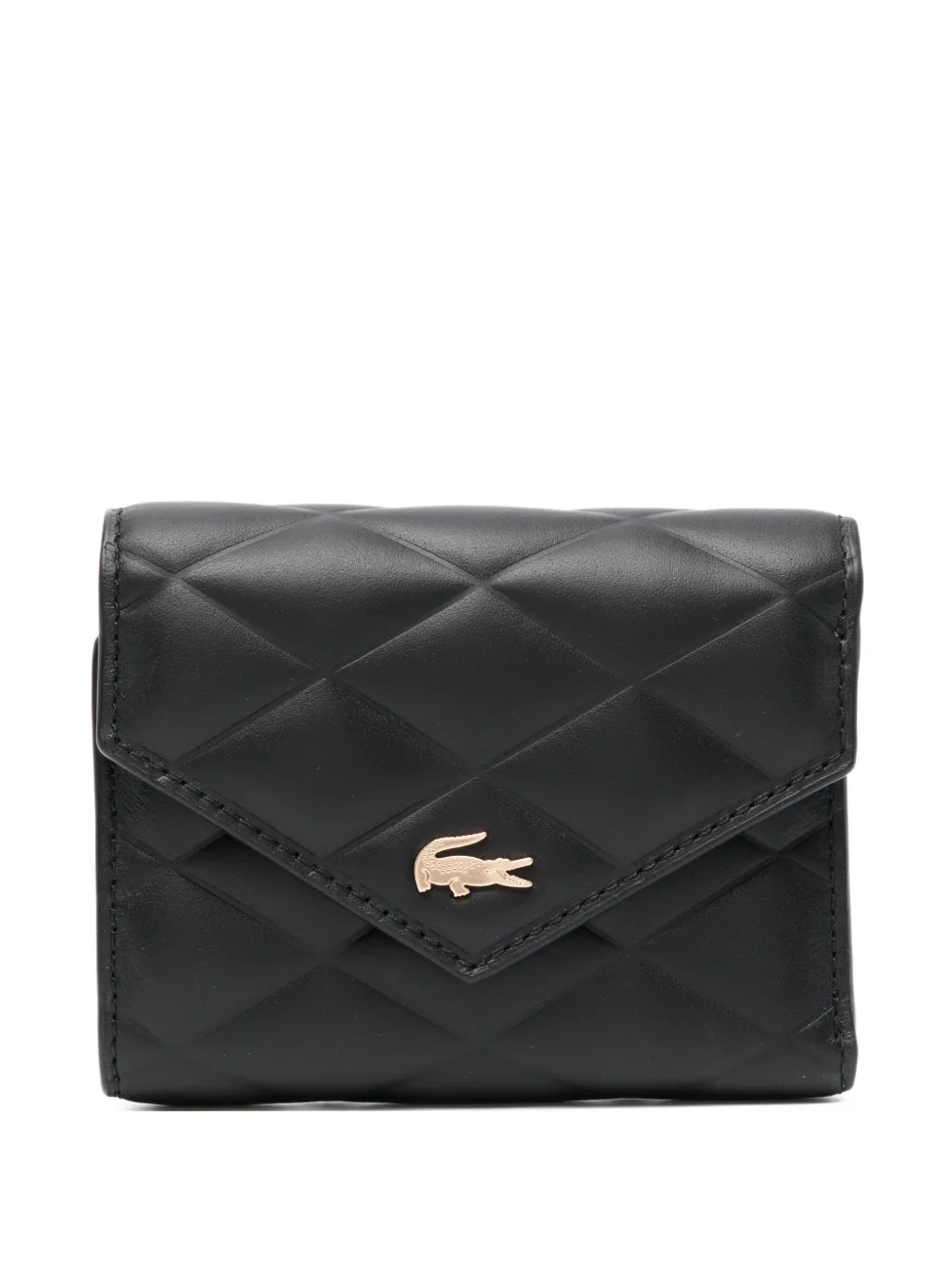 Lacoste Compact Wallet In Black