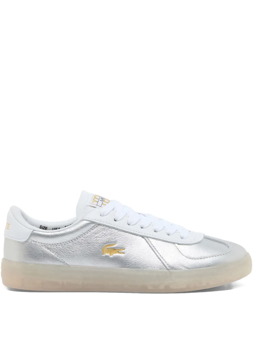 Lacoste metallic leather sneakers Grey