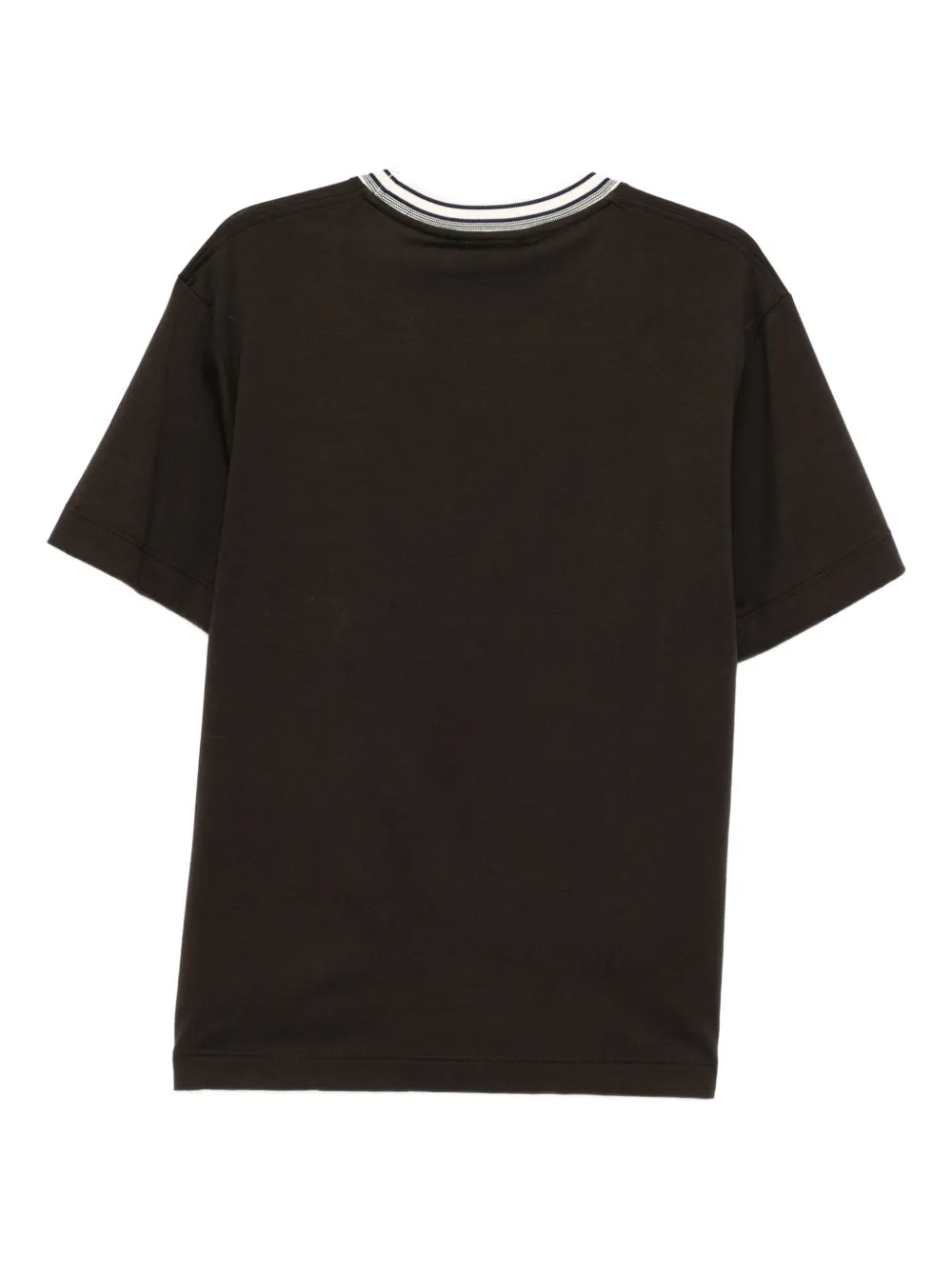 Lacoste T-shirt met geborduurd logo - Bruin