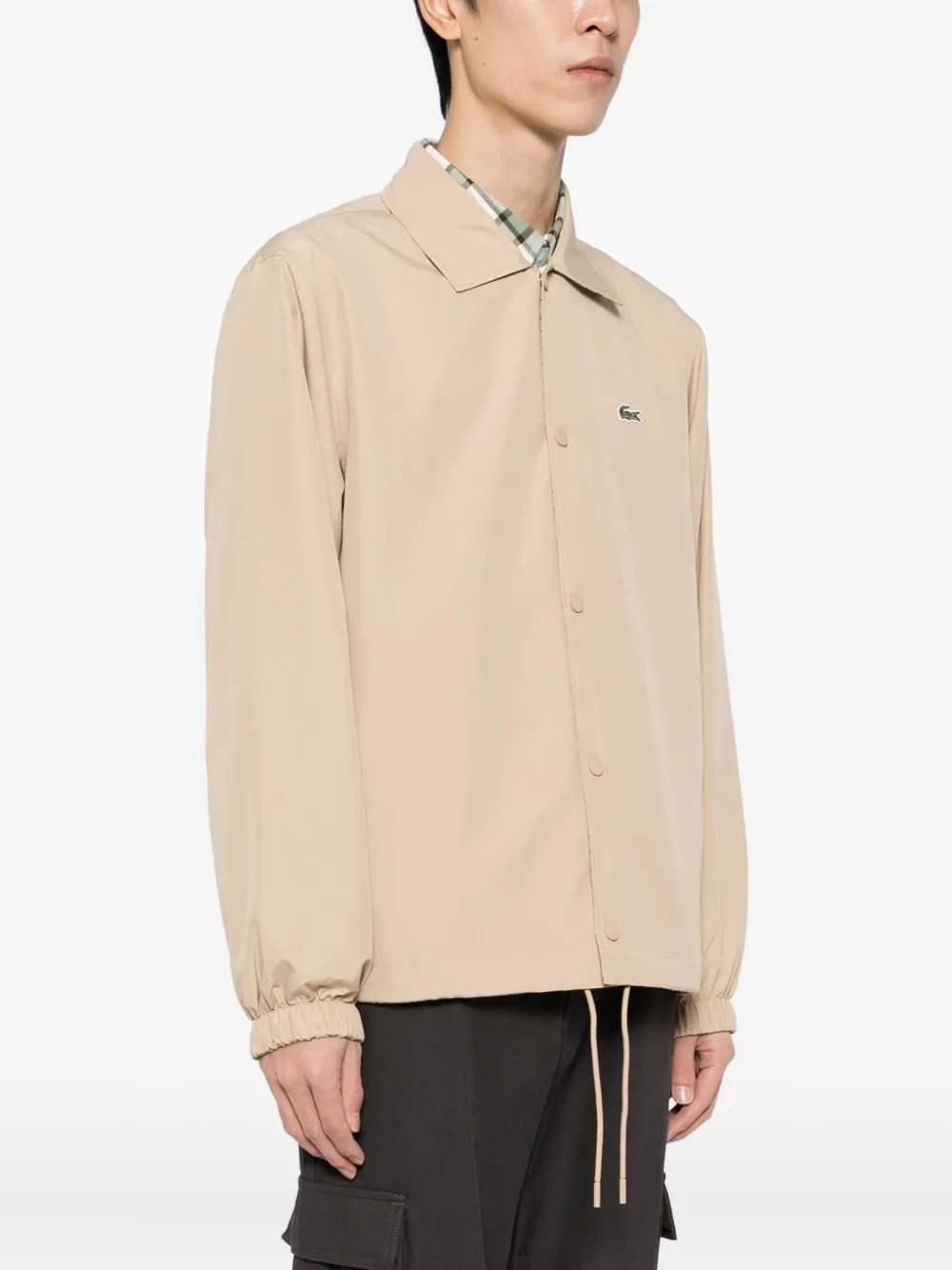 Lacoste Jack met geborduurd logo Beige