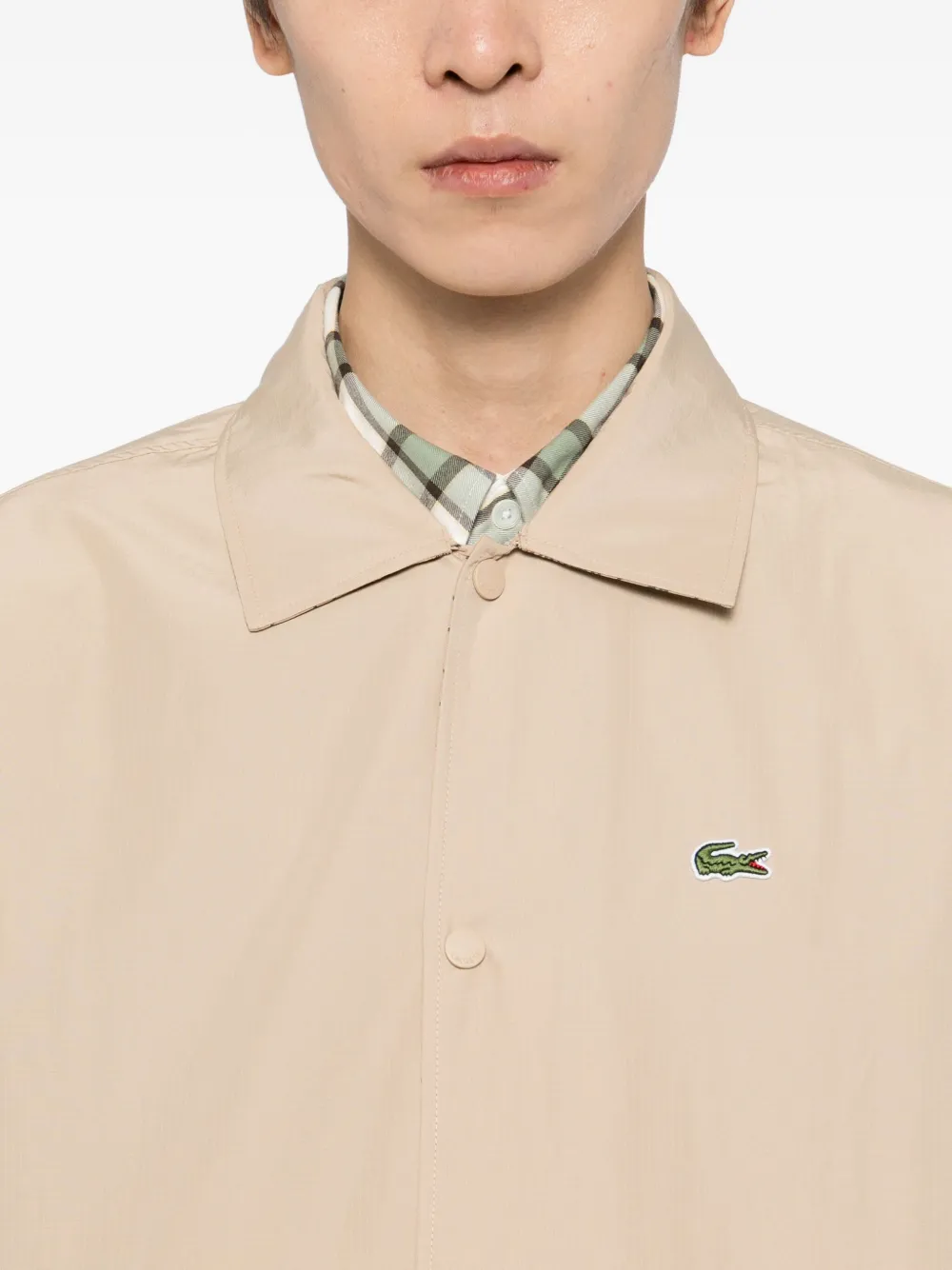 Lacoste Jack met geborduurd logo Beige