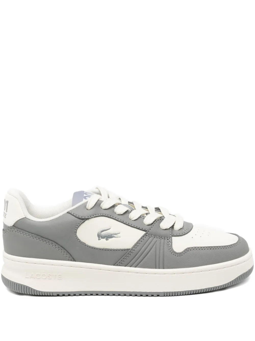 Lacoste L001 Set leren sneakers Grijs