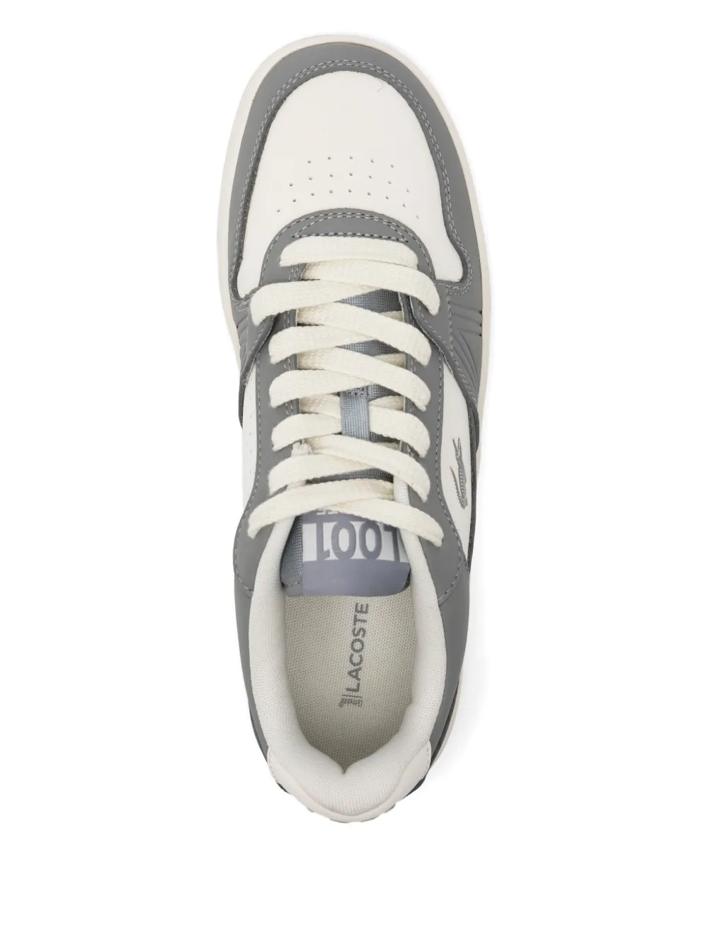 Lacoste L001 Set leren sneakers Grijs