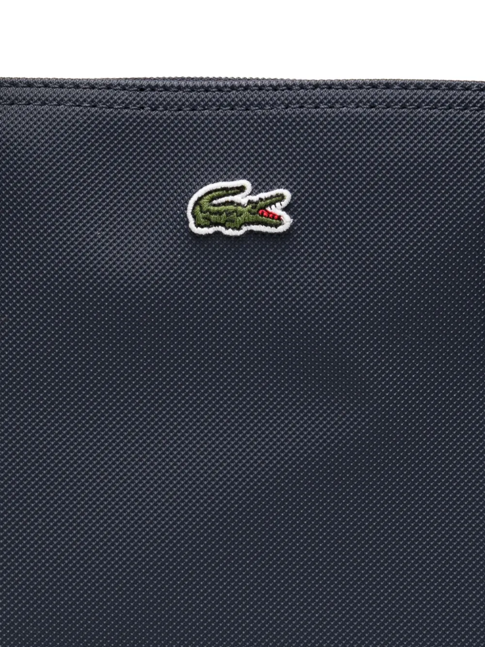 Lacoste Shopper met geborduurd logo Blauw